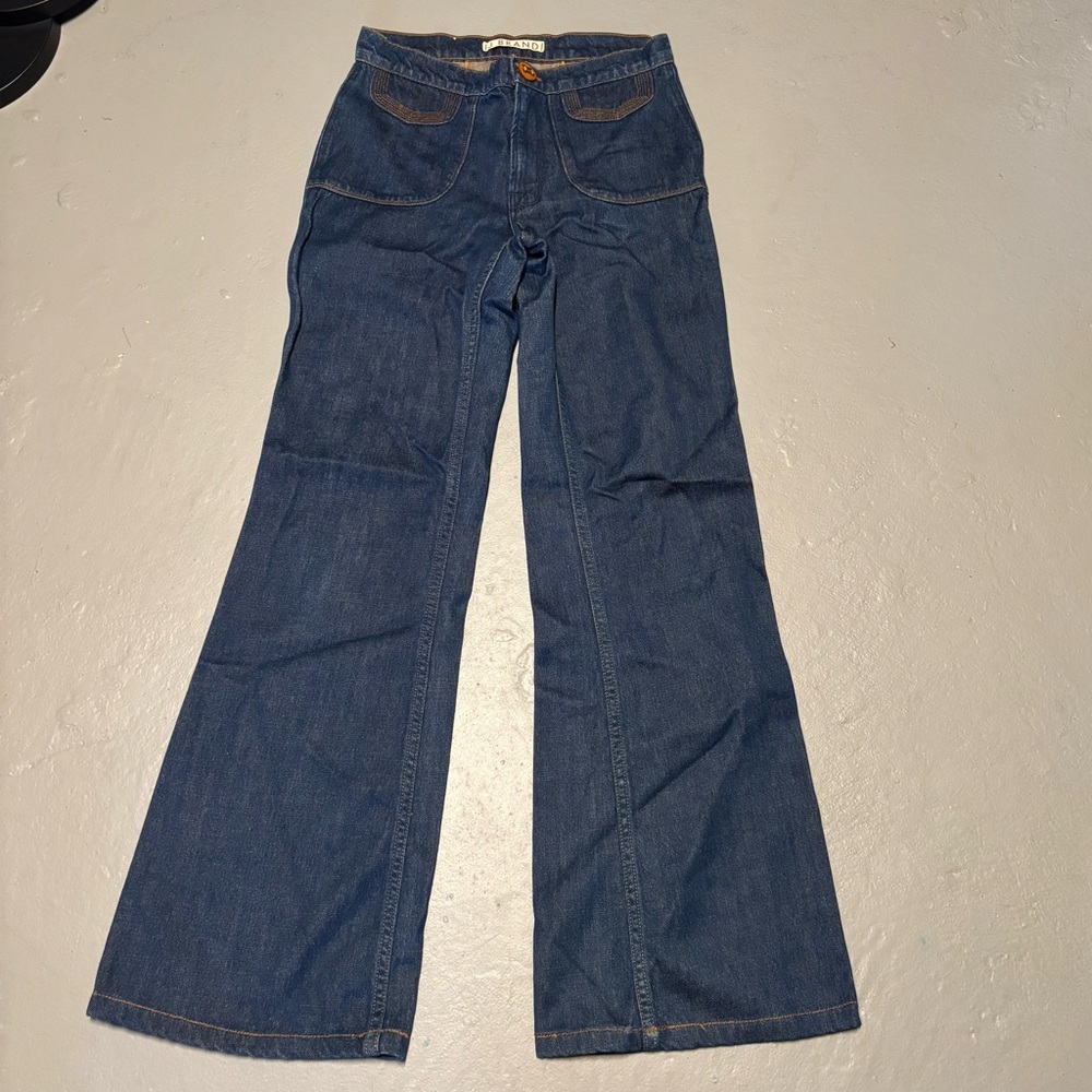 Vintage hippie boho cute boot cut jeans size 26 women